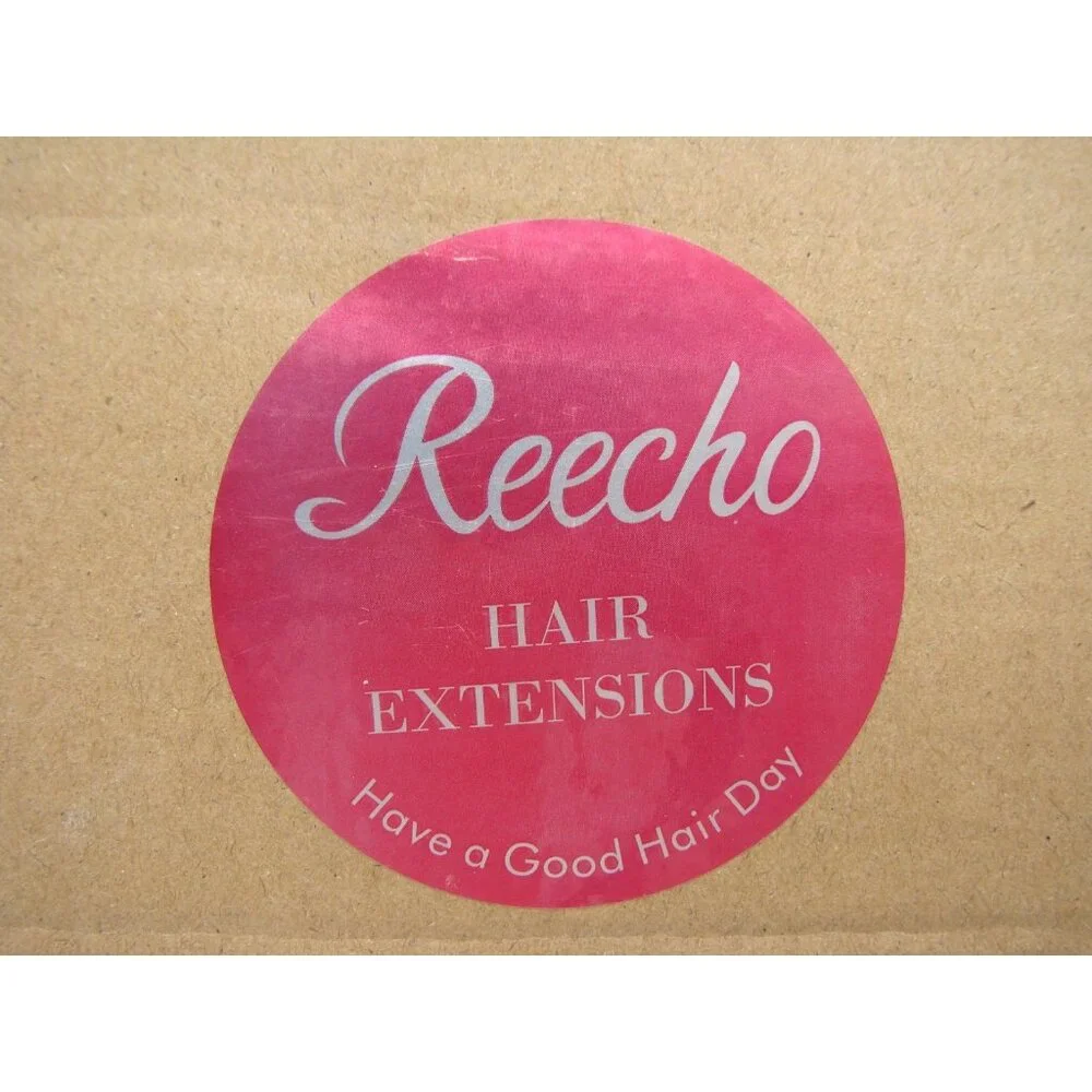 NEW Reecho Chocolate Brown 2pc Clip In Hair Extensions Long Straight Wavy Thick